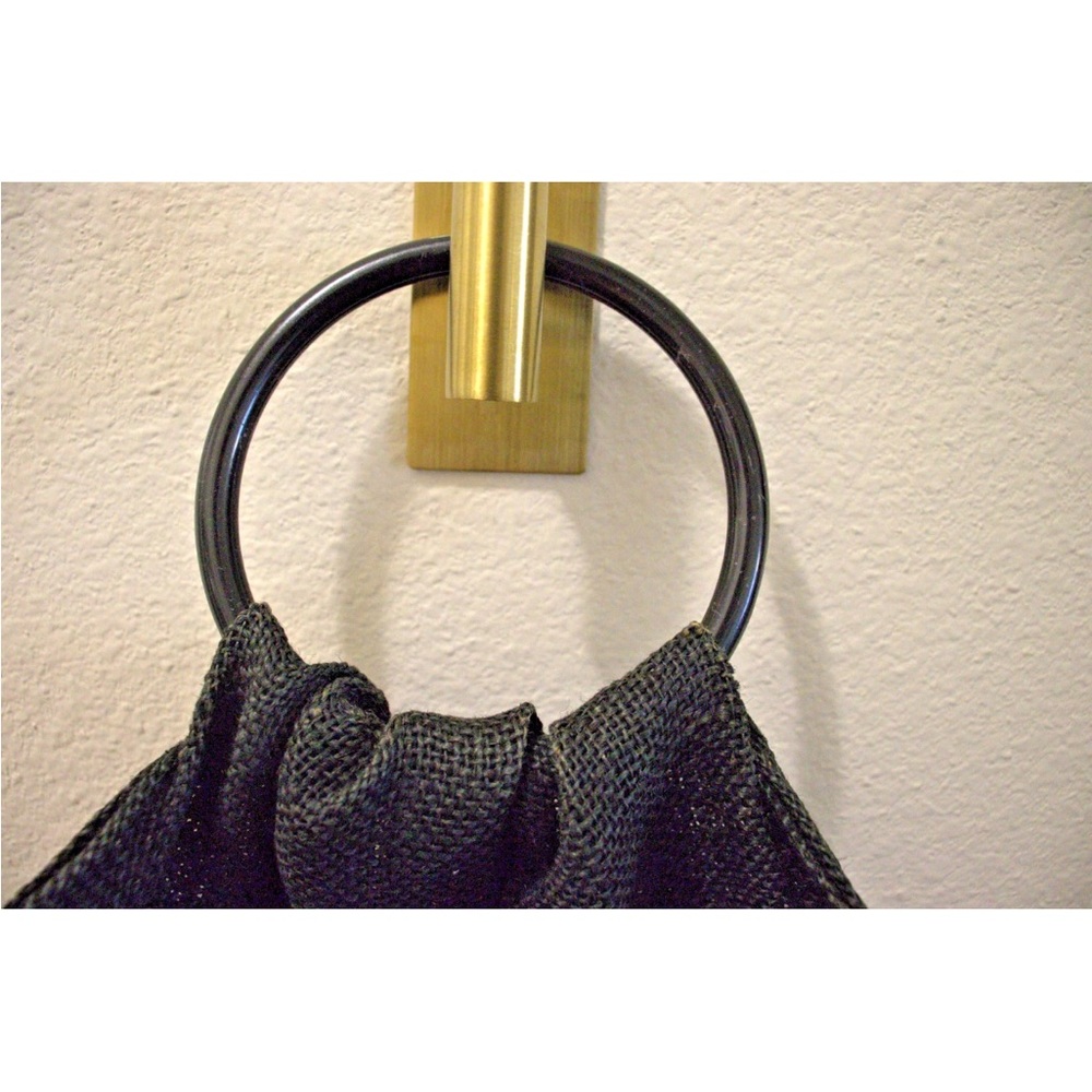 Vintage Basket Purse Bucket Bag East Texas Handbag Co 60s - 70s Artisanal Resort - Picture 6 of 9